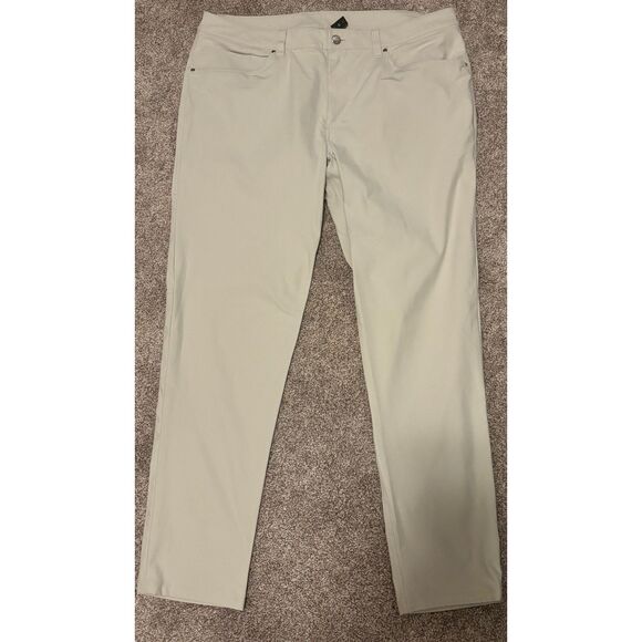Men's Lululemon ABC Slim-Fit Pant 36"x 32" in Silverstone-EUC - Picture 6 of 14